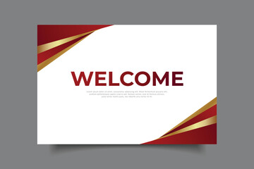 welcome greeting card template design