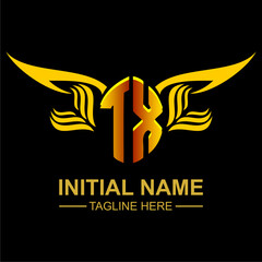 TX Golden Wing Emblem Logo
