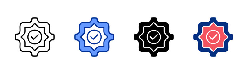 Guarantee icon sheet multiple style collection	