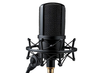 microphone isolated on transparent  background