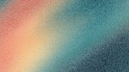 A soft gradient of colors blending from peach to teal, creating a dreamy film filter effect. The texture appears grainy, reminiscent of vintage photography.