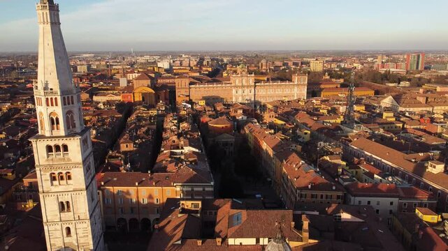 Views of  the city of Modena, Italy