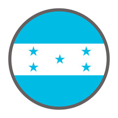 round flag of Honduras country on white background vector
Vector round flag