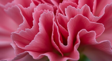 Delicate Pink Carnation Petals Close-Up Macro Photography