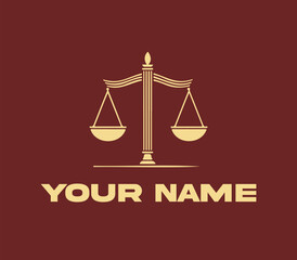 scales of justice and law