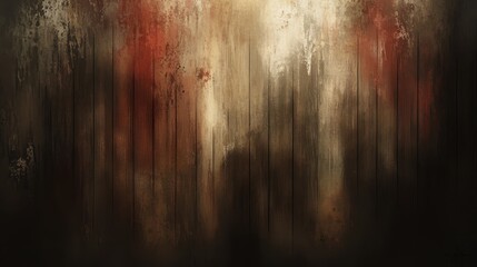 A weathered wooden surface with streaks of color.