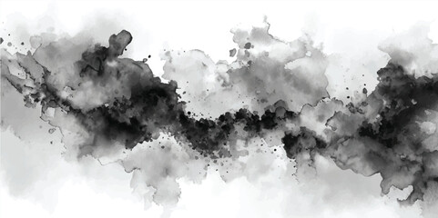 Dark Clouds with Monochrome Sky.  A Captivating Atmospheric Landscape