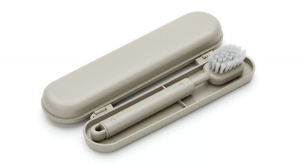 Portable travel toothbrush and case