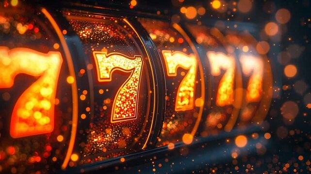 Slots Featuring Lucky Sevens Illuminate a Casino Setting Generative AI