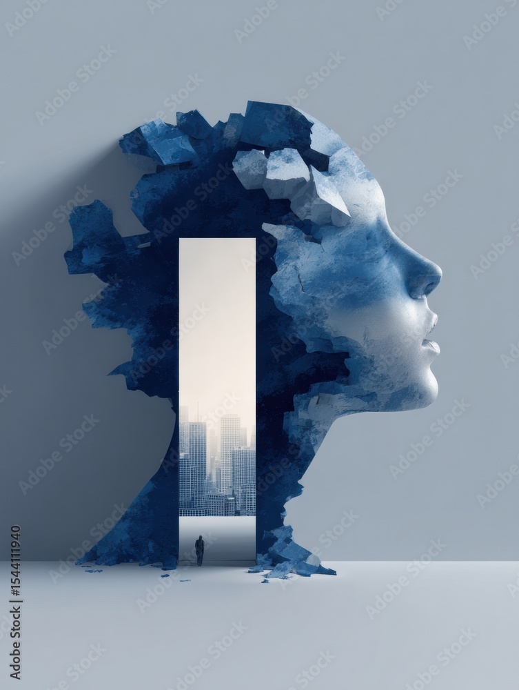 Aufkleber Exploring Cognitive Distortions and Reframing Techniques for Better Mental Well-Being