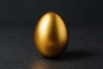 Luxury golden egg symbolizing wealth prosperity and premium investment opportunities