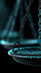 Digital scales of justice glowing on a futuristic digital background, symbolizing fairness, law, and balance in the age of technology. Perfect for legal tech, justice, and innovation themes.

