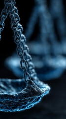 Digital scales of justice glowing on a futuristic digital background, symbolizing fairness, law, and balance in the age of technology. Perfect for legal tech, justice, and innovation themes.

