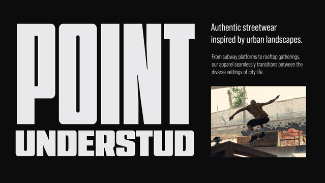 Modern Big Typography Slide / Wide