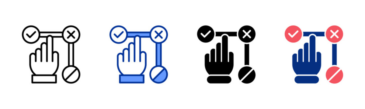 Objection icon sheet multiple style collection