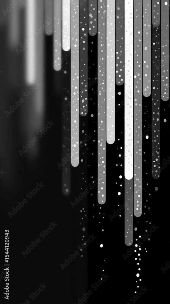 Poster abstract silver technology background with horizontal lines and blocks. digital network design symbo