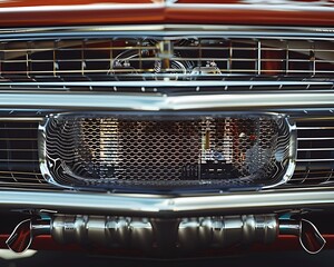 Obraz premium Power in Color: Vibrant Engine Art Background