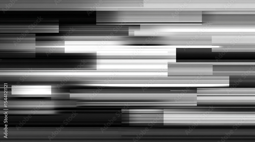 Poster abstract silver technology background with horizontal lines and blocks. digital network design symbo