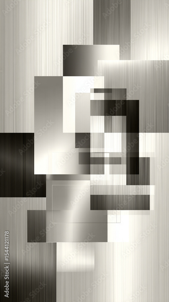 Poster abstract silver technology background with horizontal lines and blocks. digital network design symbo