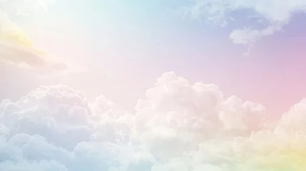 Pastel cloudscape with soft color gradients. © smbh