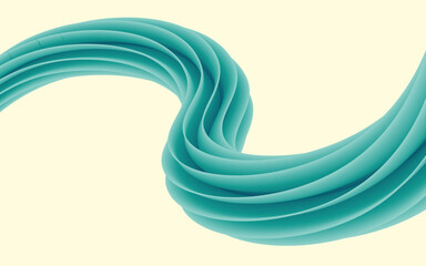 green waves background