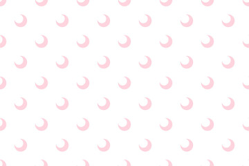 三日月パターンピンク