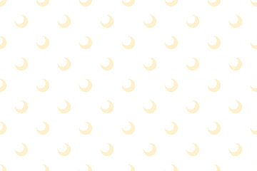 三日月パターン黄色