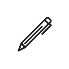Obraz premium Simple black pen on a clean surface for writing tasks