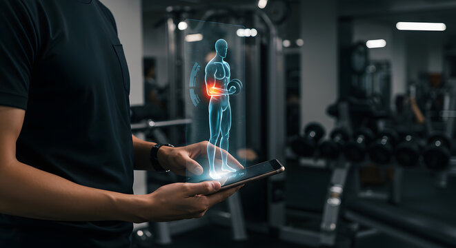 Fitness App Diagnosis: Holographic Human Body Assessment at the Gym