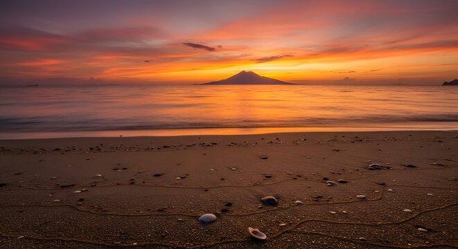 Anyer Sunset: Krakatau's Silent Sentinel