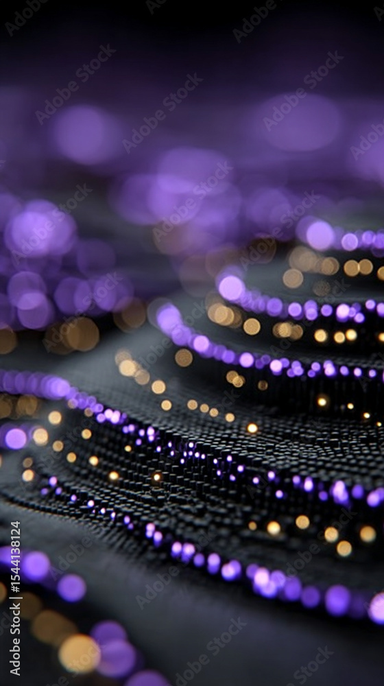 Poster purple technology background with horizontal lines and blocks. abstract digital backdrop representin