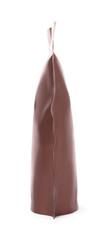 One zipper stand-up pouch isolated on white