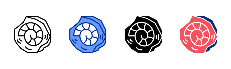 Fossil icon sheet multiple style collection