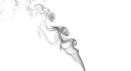 Abstract Smoke Swirls on White 10.