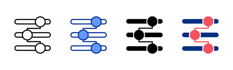 Slider icon sheet multiple style collection