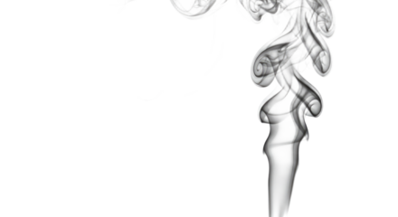 Abstract Smoke Swirls on White Background 9.