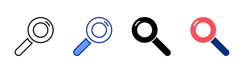 Search icon sheet multiple style collection