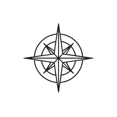 Fototapeta premium Directional compass design for travel enthusiasts and adventure lovers