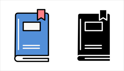Book icon. Literature book icons collection. Textbook icons. EPS 10
