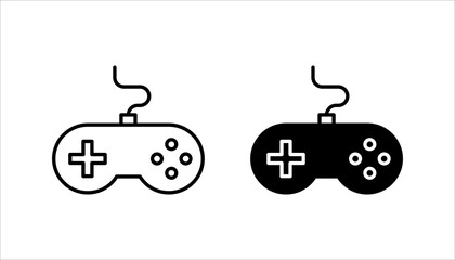 Gaming controller icon set. Silhouette style. Game console. Joystick icon collections. Gamepad icon set. Video game controller, joystick, console icon. Vector Illustration. Vector Graphic. EPS 10  © Muhammad