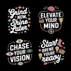 Fototapeta premium Creative T-Shirt Typography Design Editable EPS Vector