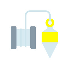 Plumb Bob flat color icon