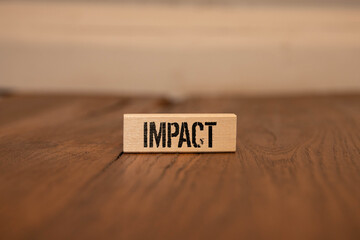 IMPACT word on concept. Business improvement, personal development. Text IMPACT.