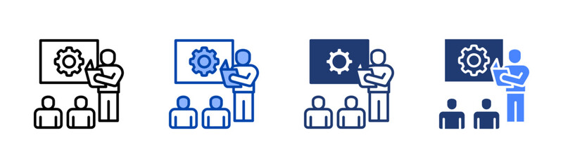 Mentoring icon sheet multiple style collection