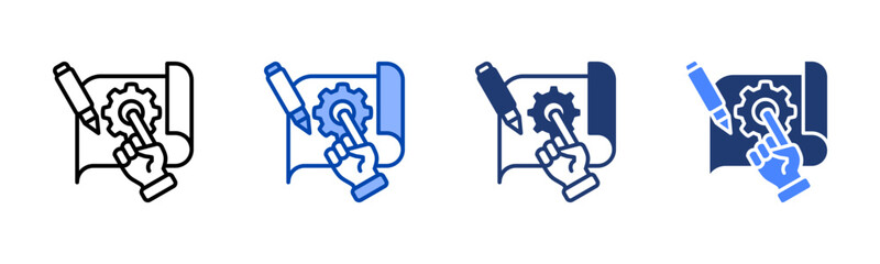 Prototype icon sheet multiple style collection