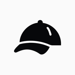baseball hat icon fully editable vector template