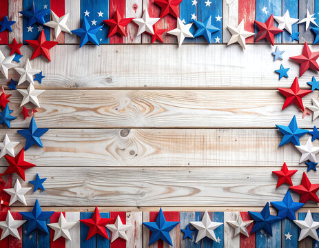 July 4th decor themed board, Independence Day - Powered by Adobe