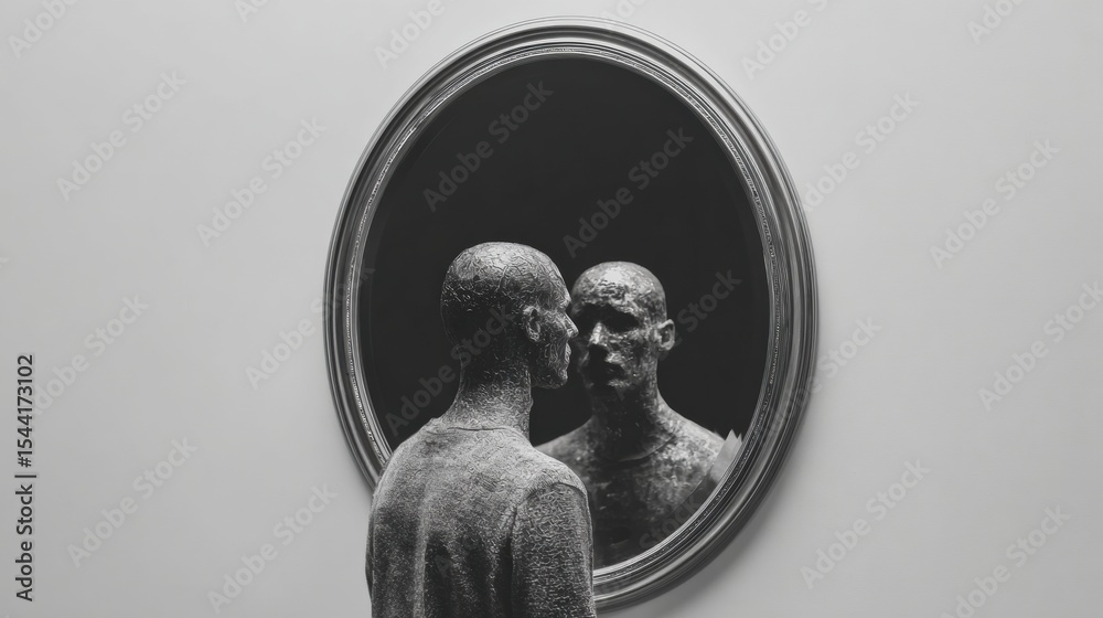 Poster Exploring Cognitive Distortions Through Reflection and Reframing in a Minimalist Art Setting