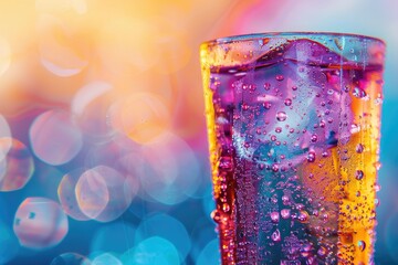 High Resolution Image of Close Up on Futuristic Soft Drink