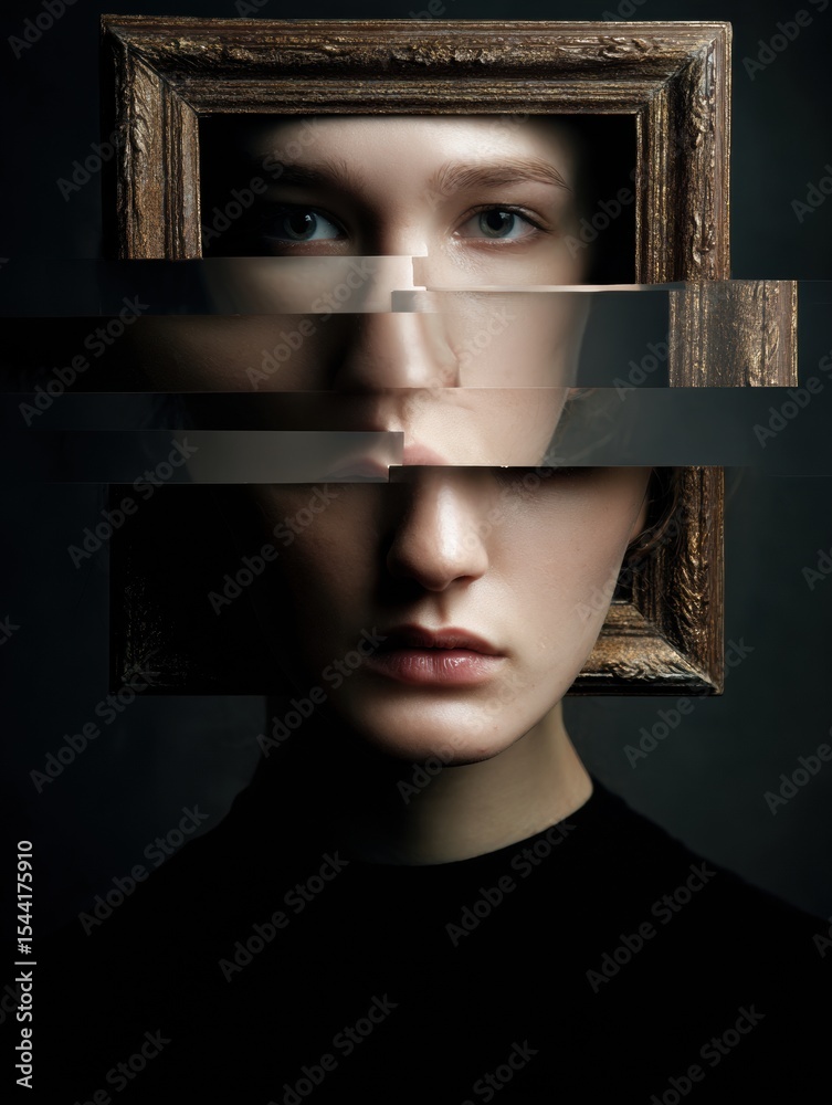 Poster understanding cognitive distortions and reframing thoughts for better mental health